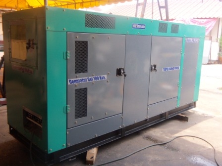 ขายเครื่องปั่นไฟตู้เก็บเสียง 100 Kva.ประกอบใหม่ มีใบรับประกัน