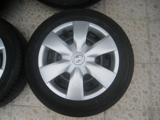 ขายกะทะล้อ Toyota vios ขอบ 15 4รู100 +ฝาครอบ + ยาง ปี13(081-3747940)