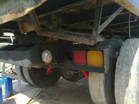 (จองแล้วจาก จ.ตราด)KF457F มิตซูฯ6ลัอ195แรง+กะบะดั้มสามมิตร ยาง900-20