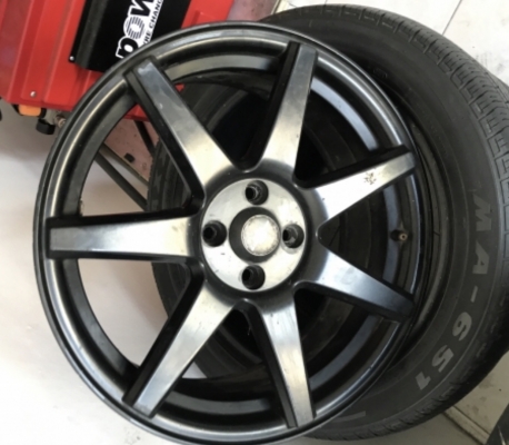 แม็กขอบ 17x7.0 Et42 4-100 ไม่มีซ่อม ยกชุด 4000 ตามสภาพ ID line Tel. 0850448320