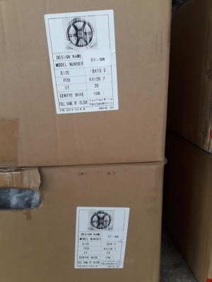 ขายล้อแม็กใหม่ club-v c1-sr 18"&times; f9.5" et25 x r10.5" et30 6รู139.7