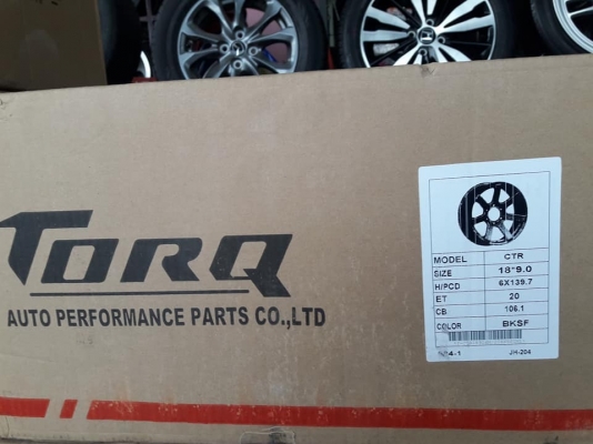 ขายล้อแม็กใหม่ torq ctr 18"&times; 9" et20 6รู139.7ร้าน ก.เจริญการยางครับ 081-3747940