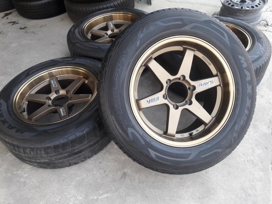 ขายล้อแม็กใหม่ te37 18"&times; r9" et20 x f10" et25 6รู139.7 ยาง\%ปี14