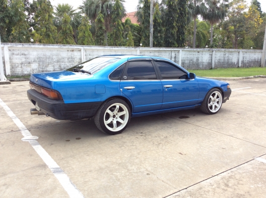 ขายรถ Cefiro A31 แต่งเต็ม ปี92 เครื่อง1jzเทอร์โบเดี่ยว ออโต้ น้ำมัน+แก๊สหัวฉีด เวสเกตแยก อินเตอร์rb26 โบล์ออฟhks หลังคาซันลูฟ ไฟหน้าเมกา ล้อVolk te37ขอบ18&rdquo; ของแต่งล้นๆรถขับขี่ดี ภาษี60