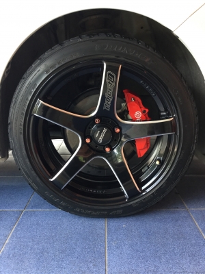 ขายแม็ก เลนโซ่ ขอบ17 พร้อมยาง ดันลอบ 205 45 17 ขายแม็ก เลนโซ่ ขอบ17 พร้อมยาง ดันลอบ 205 45 17