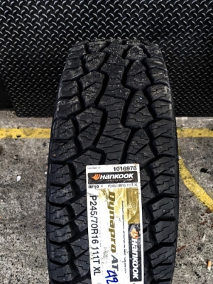 HANKOOK Dynapro AT-M 245/70R16 ราคาเส้นละ 3,000 บาท