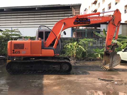 ขายรถแบคโฮ HITACIH ZX 120-1 ปี.56 พร้อมหัวกระแทก และลาย เอกสารใบแจ้งจำหน่าย สีสวยเดิมๆ ไฟฟ้าครบ ระบบเต็ม เอวมีขยับนิดหน่อย มูมฮาร์สวย ปุ้งกี้สวย แอร์เย็น ภายในเก๋งสวย เครื่องแน้น ปั้มแรง โซ้หนา แผ่นสภาพ 90\% เฟรมสวย รถทำงานเร็วหายห่วง สนใจรีบจองด่วน 081-35