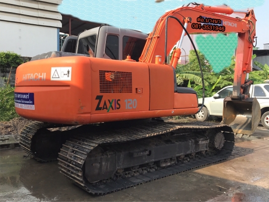 ขายรถแบคโฮ HITACIH ZX 120-1 ปี.56 พร้อมหัวกระแทก และลาย เอกสารใบแจ้งจำหน่าย สีสวยเดิมๆ ไฟฟ้าครบ ระบบเต็ม เอวมีขยับนิดหน่อย มูมฮาร์สวย ปุ้งกี้สวย แอร์เย็น ภายในเก๋งสวย เครื่องแน้น ปั้มแรง โซ้หนา แผ่นสภาพ 90\% เฟรมสวย รถทำงานเร็วหายห่วง สนใจรีบจองด่วน 081-35