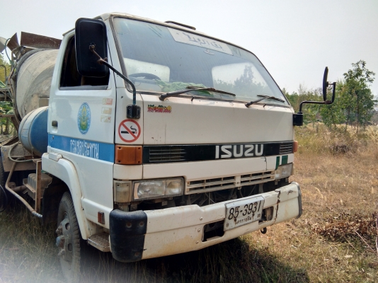 ขายด่วนรถโม่ปูน ประกอบนอก ISUZU NRR 195 สภาพพร้อมใช้งานเครื่องเกียร์ดี เอกสารใบอินวอยซ์