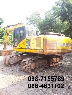 ขาย!! >>> Komatsu Pc200 รุ่น 7 รถใช้งานได้ ราคา 790,000 บาท <<< เบอร์ติดต่อ 098-7155789 086-4631102
