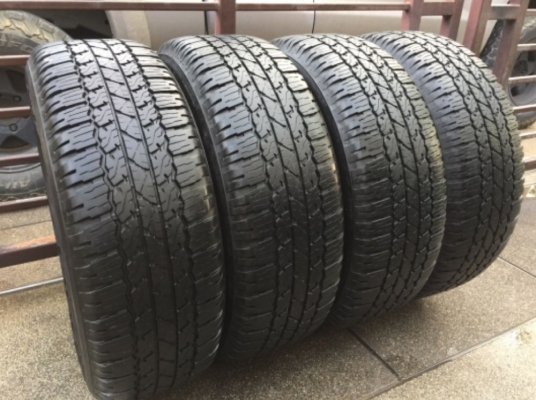 ยาง Bridgestone 265 65 17 ปี16 ดอกเต็ม ไม่มีปะ ใช้ยาว ราคาไม่แพง ยาง Bridgestone 265 65 17 ปี16 ดอกเต็ม ไม่มีปะ ใช้ยาว ราคาไม่แพง