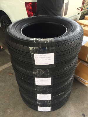 ยาง Bridgestone 265 65 17 สิ้นปี16 ดอกเต็ม ไม่มีปะ เนื้อนิ่มๆ ใช้ยาว ราคาไม่แพง