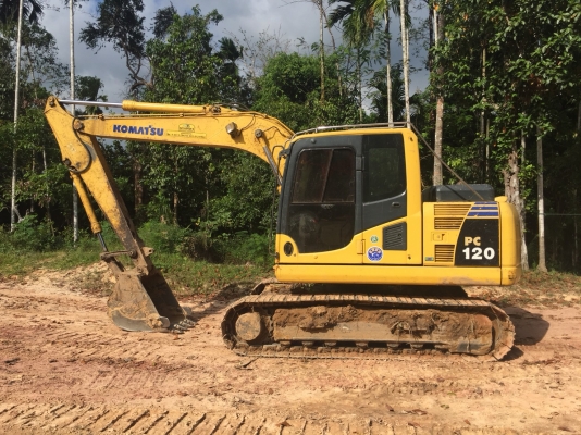 ขายรถแบคโฮ KOMATSU PC120-8เครื่อง97แรงม้าปี56สวยเดิม สนใจโทร 081-970-1072
