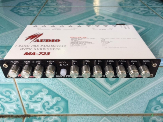 #มือสองราคาตามรายการ 1..ปรี7แบน M audioขาย 700 บาท 2..แหลม(ใหม่เก่าเก็บ) ขาย 300 บาท ใช้งานปกติทุกรายการ สนใจ0892425454 อยู่สระบุรี