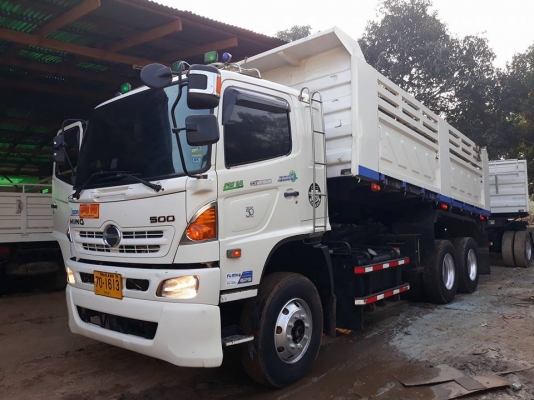 Hino 344 ปี 56 แม่เดี่ยวดัมพ์สามมิตร มีระบบลากพ่วง เดิมๆ พร้อมใช้งานค่ะ Hino 344 ปี 56 แม่เดี่ยวดัมพ์สามมิตร มีระบบลากพ่วง เดิมๆ พร้อมใช้งานค่ะ