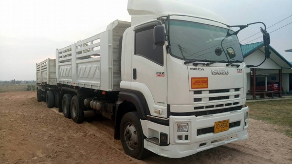 ISUZU DECA360 ปี 53 แม่ลูกดัมพ์สามมิตรแท้ ลูก 2 เพลา สวยเดิมสดมากๆ พร้อมใช้งาน