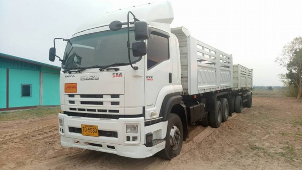 ISUZU DECA360 ปี 53 แม่ลูกดัมพ์สามมิตรแท้ ลูก 2 เพลา สวยเดิมสดมากๆ พร้อมใช้งาน