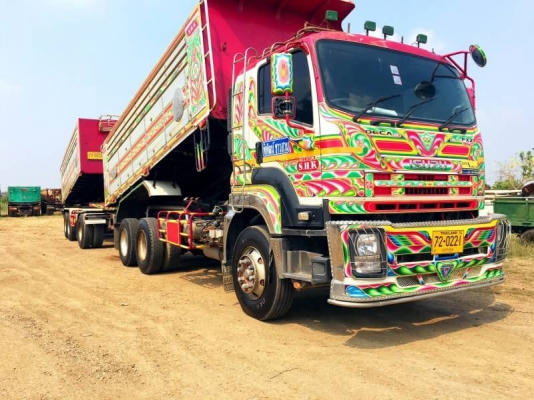 Isuzu 360 แรง ปี 53 แม่ลูกดัมพ์สหกิจ ลูก3 เพลาแท้ น้ำหนักบรรทุก 29 ตัน สภาพสวยเดิม ไม่เคยเกิดอุบัติเหตุ หัวบาง ยางเต็ม คัสซีสวย เครื่อง/เกียร์เดิม