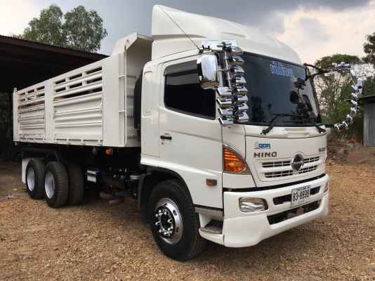 Hino 8J เครื่อง 251 แรง ปี 58 แม่เดี่ยวกระบะดัมพ์ ไมล์ 57,xxx สวยสดเดิมพร้อมใช้งานค่ะ