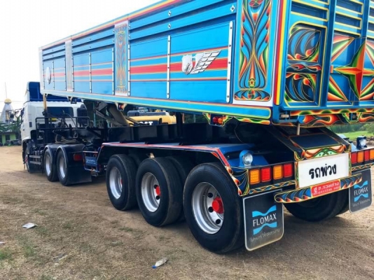 HINO Mega 320 แรง ปี 49 พร้อมหางเซมิดัมพ์ 3 เพลากระบะมิเนียมอู่ S.T ปี 52 สภาพสวยพร้อมใช้