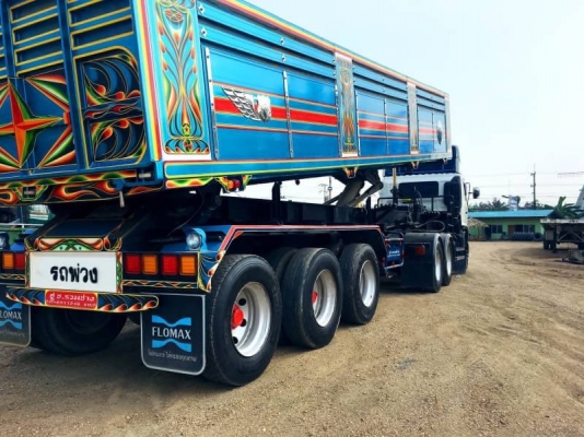 HINO Mega 320 แรง ปี 49 พร้อมหางเซมิดัมพ์ 3 เพลากระบะมิเนียมอู่ S.T ปี 52 สภาพสวยพร้อมใช้