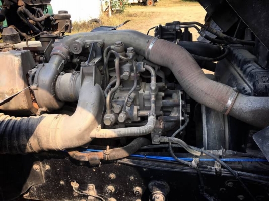 HINO Mega 320 แรง ปี 49 พร้อมหางเซมิดัมพ์ 3 เพลากระบะมิเนียมอู่ S.T ปี 52 สภาพสวยพร้อมใช้