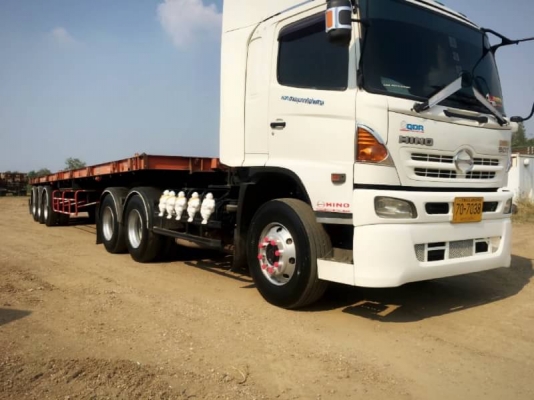 Hino mega 344 แรง ปี 52 พร้อมหางพื้นเรียบ RCK ปี 51 เครื่องดี ยาง 70\% ทะเบียนพร้อม Hino mega 344 แรง ปี 52 พร้อมหางพื้นเรียบ RCK ปี 51 เครื่องดี ยาง 70\% ทะเบียนพร้อม