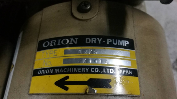 4,500บ.โทร 083-2000058 LINE ID: line832923 DRY PUMP ยี่ห้อ ORION ปั๊มสูญญากาศดูด - อัด ได้แบบไม่ใช้น