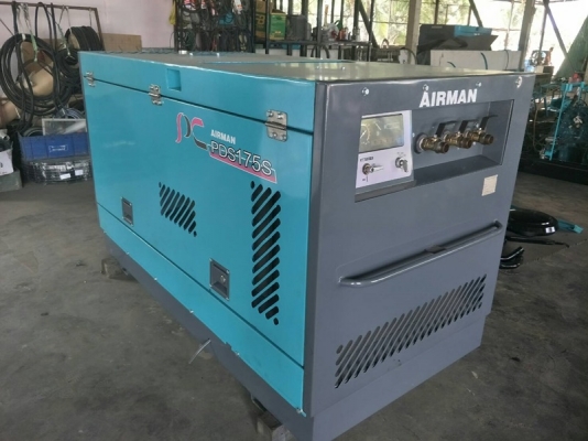 PDS175S - เครื่องปั๊มลม Airman มือสอง ขนาด 7 บาร์ 175cfm. นำเข้าจากญี่ปุ่น by OEK