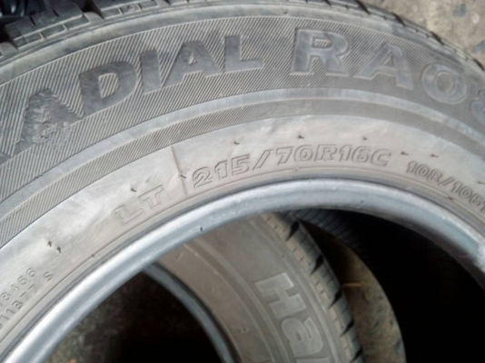 215/70R16 HANKOOK RADIAL RA08 ชุด 4 เส้น โทร.081-427-3941 ตจว.ส่งได้ครับ ID ไลน์ : 0814273941