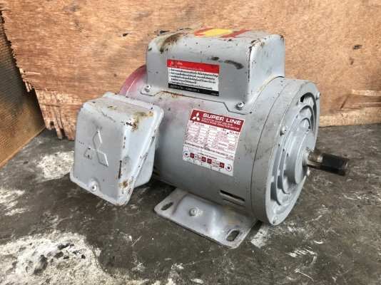 ขายมอเตอร์ไฟฟ้า Mitsubishi 1HP. 220V รุ่น SCL-KR สภาพสวยเดิมๆ หมุนนิ่ม พร้อมใช้งาน ราคา 2,500 บาท พร้อมส่ง