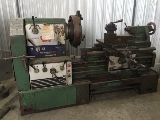 ขายเครื่องกลึง รุ่นหนัก ใต้หวัน King 6 ฟุต 650x1000 นิ้วมิลในตัว ถอดคอม้าได้  เบรคไฟฟ้า รูผ่าน 3.5 นิ้ว 3เพลามีเบรคราคาดันเองครับ