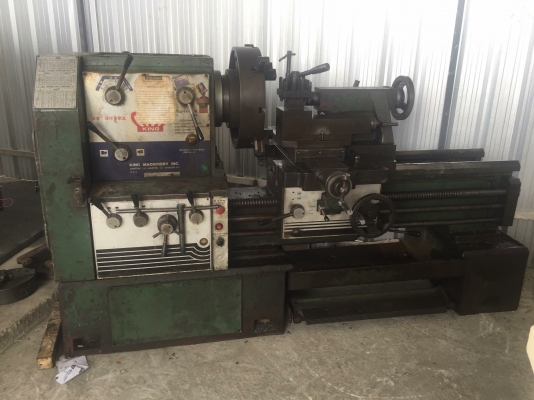 ขายเครื่องกลึง รุ่นหนัก ใต้หวัน King 6 ฟุต 650x1000 นิ้วมิลในตัว ถอดคอม้าได้  เบรคไฟฟ้า รูผ่าน 3.5 นิ้ว 3เพลามีเบรคราคาดันเองครับ