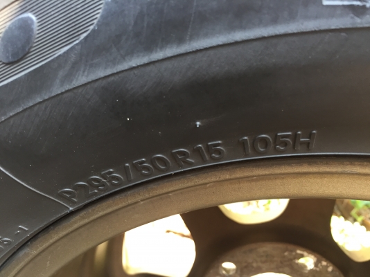 ขายล้อte37ขอบ15 พร้อมยางนิตโตะ 1คู่