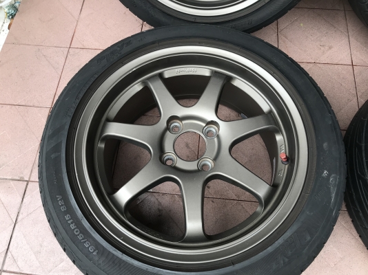 ล้อเเท้ A TECH 15กว้าง6ครึ่งอ๊อฟ38 4รู100เก่านอกสภาพสวยสีเดิมๆตามรูปติดยางปีเก่าใช้ไม่ได้เเล้ว