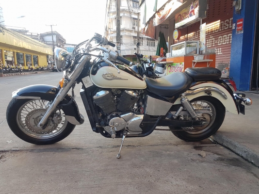 ขายแลกเทิร์น HONDA SHADOW400 CLASSIC เดิมๆ แฮนด์กว้าง โครเมี่ยมเงา อินวอยส์ สรรพสามิตร ราคา 65000 บา