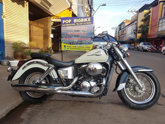 ขายแลกเทิร์น HONDA SHADOW400 CLASSIC เดิมๆ แฮนด์กว้าง โครเมี่ยมเงา อินวอยส์ สรรพสามิตร ราคา 65000 บา