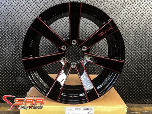 ล้อแม็กซ์ GTR TORQ ขอบ20 นิ้ว สีดำคลิบแดง สำหรับรถ SUV และกระบะยกสูง