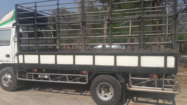 ขายกะบะคาร์โก้พร้อมคอกเหล็กสวยๆ ยาว4.3เมตร คัชชี75เซน ถอดออกจากNPR130 ไม้ตรงหน้า4&times;4 สวยไม่มีผุ