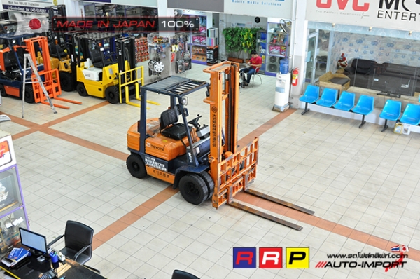 ขายรถโฟล์คลิฟท์มือสอง TOYOTA รุ่น 5FD25-73150 นำเข้าจากประเทศญี่ปุ่น 100\% ไม่เคยใช้งานในไทย ขายรถโฟล์คลิฟท์มือสอง TOYOTA รุ่น 5FD25-73150 นำเข้าจากประเทศญี่ปุ่น 100\% ไม่เคยใช้งานในไทย