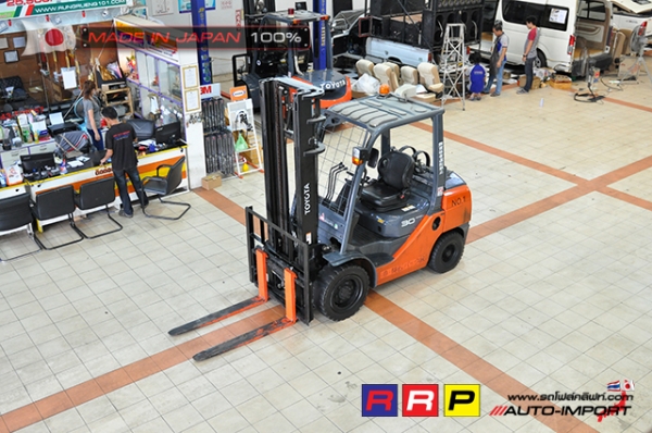 ขายรถโฟล์คลิฟท์มือสอง TOYOTA รุ่น 8FG30-30940 นำเข้าจากประเทศญี่ปุ่น 100\% ไม่เคยใช้งานในไทย ขายรถโฟล์คลิฟท์มือสอง TOYOTA รุ่น 8FG30-30940 นำเข้าจากประเทศญี่ปุ่น 100\% ไม่เคยใช้งานในไทย