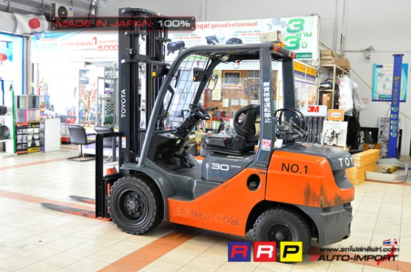 ขายรถโฟล์คลิฟท์มือสอง TOYOTA รุ่น 8FG30-30940 นำเข้าจากประเทศญี่ปุ่น 100\% ไม่เคยใช้งานในไทย ขายรถโฟล์คลิฟท์มือสอง TOYOTA รุ่น 8FG30-30940 นำเข้าจากประเทศญี่ปุ่น 100\% ไม่เคยใช้งานในไทย