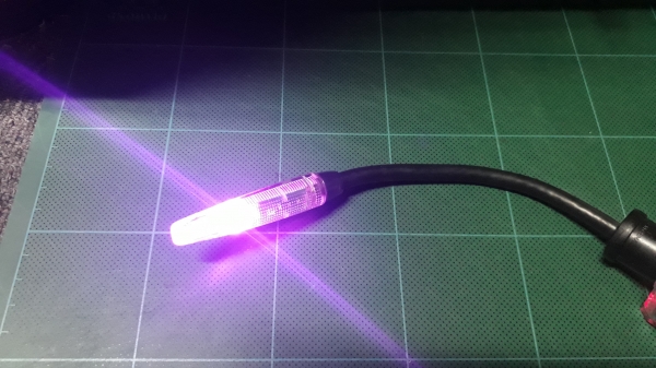 ไฟประดับตกแต่งในรถยนต์หลอดLED แสงขาวและสีม่วง