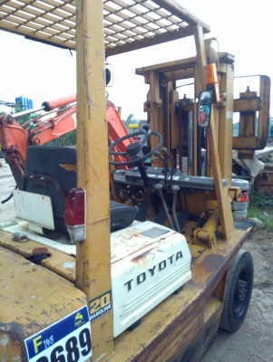 รถฟอร์คลิฟต์ TOYOTA 40-3FG20 รถเก่านอกนำเข้า ยังไม่เคยใช้งานในไทย ยก 2 ตัน เสาสูง 4.5 เมตร ยางตันหน้า-หลัง สภาพดี พร้อมใช้งาน มีเอกสารใบอินวอยซ์