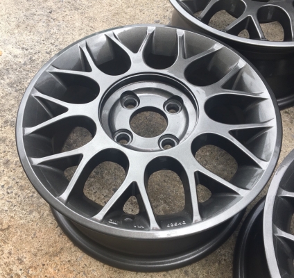 ล้อแม็ก 4รู100 ขอบ 14 สีเทา แม็กสวย