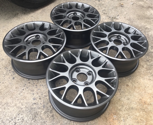 ล้อแม็ก 4รู100 ขอบ 14 สีเทา แม็กสวย