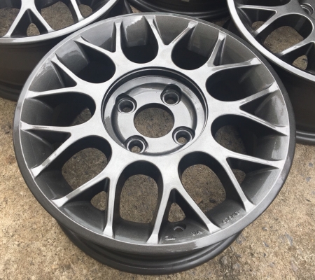 ล้อแม็ก 4รู100 ขอบ 14 สีเทา แม็กสวย