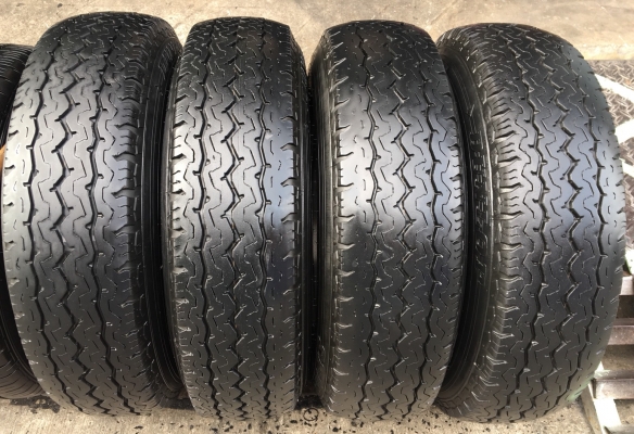 ล้อแม็ก Mitsu Triton ขอบ 15 พร้อมยาง 195-15 Dunlopปี 15