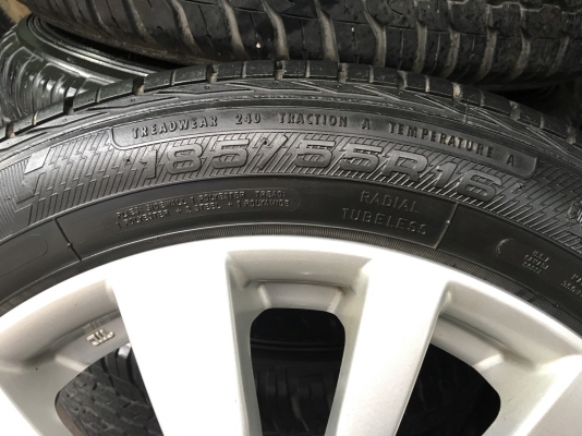ล้อแม็กอะไหล่ Suzuki Swift ขอบ 16 พร้อมยาง GoodYear 185-55-16 ปี 12