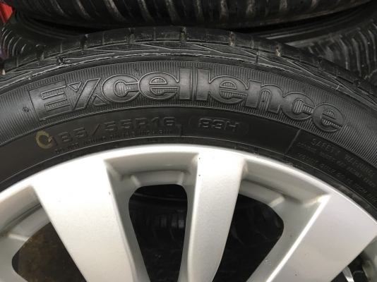 ล้อแม็กอะไหล่ Suzuki Swift ขอบ 16 พร้อมยาง GoodYear 185-55-16 ปี 12